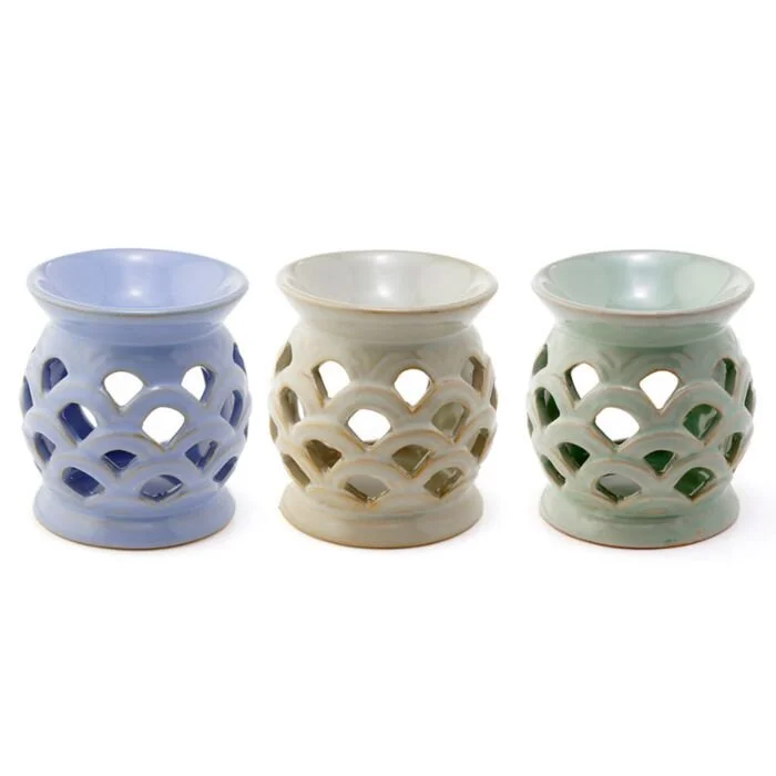 Ceramic Scallop Cut-Out Eden Oil Burner