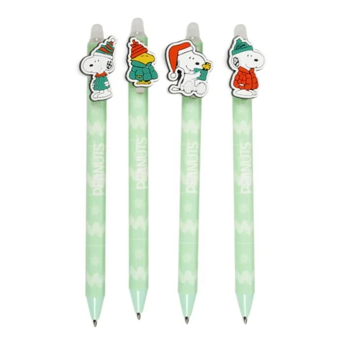 Peanuts Christmas Snoopy & Woodstock Erasable Pen with PVC Topper