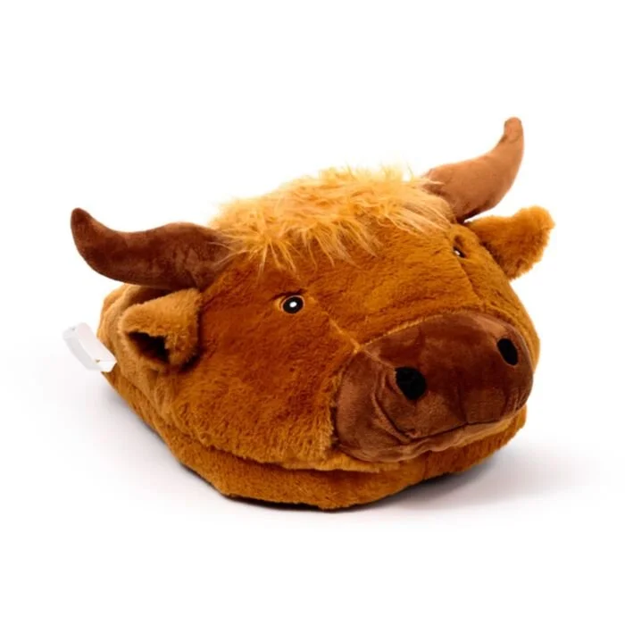 Highland Coo Plush Maxi Slipper Foot Warmer