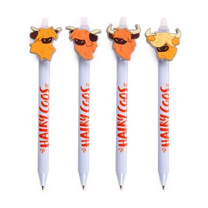 Hairy Coos Highland Coo Erasable Pen with PVC Topper