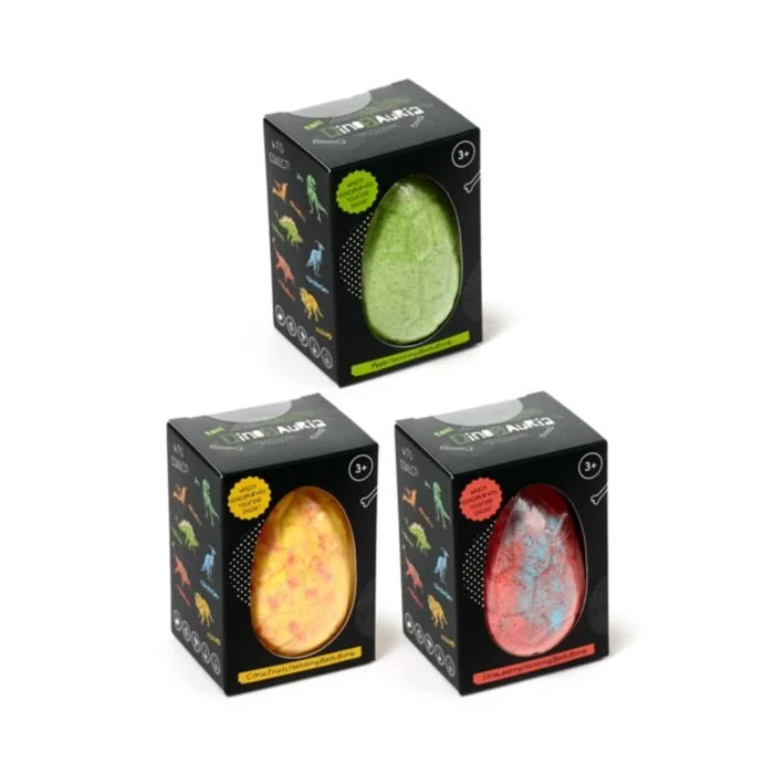 Dinosauria Hatching Bath Bomb in Gift Box
