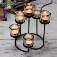 Centrepiece Iron Votive Candle Holders