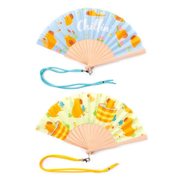 Capybara Folding Hand Fan