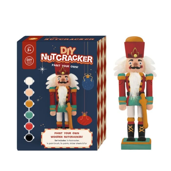 Christmas Nutcracker Paint Your Own 3D Wooden Decoration