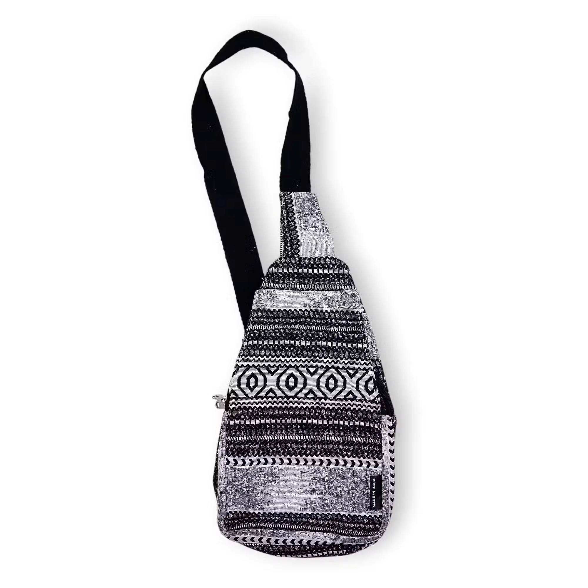 Nomad Sari Jacquard Natural Cross Bag - Urban Caravan