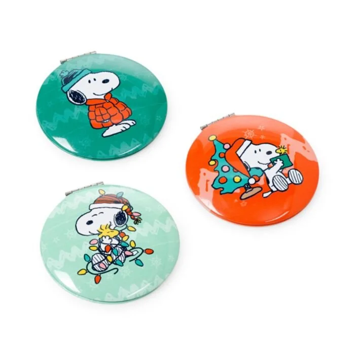 Peanuts Christmas Snoopy & Woodstock Compact Mirror
