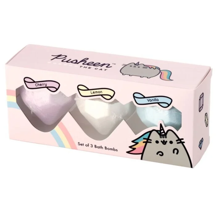 Pusheen the Cat Handmade Bath Bomb Set of 3