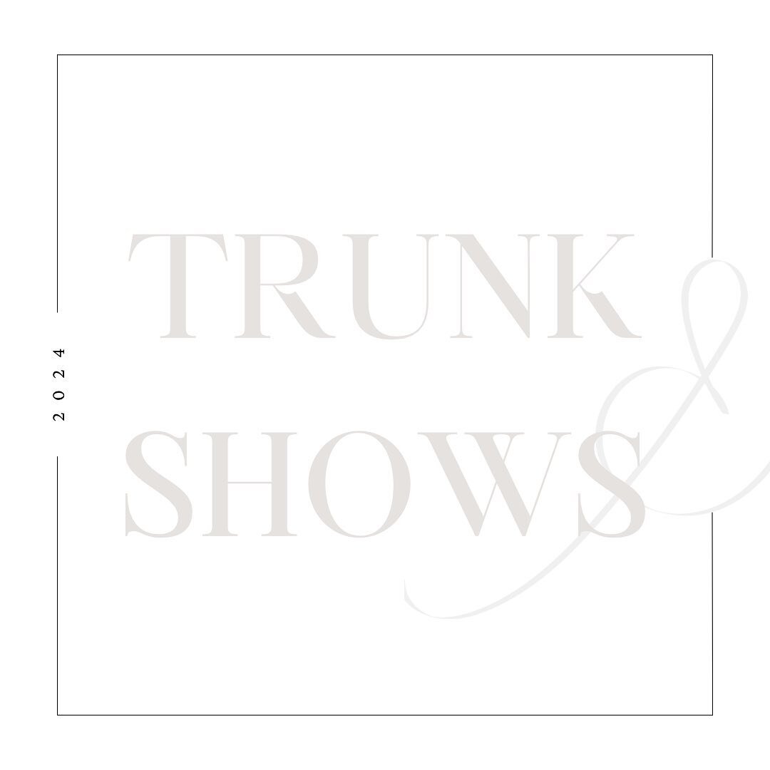 All you need to know about this years Trunk Shows! 🤍