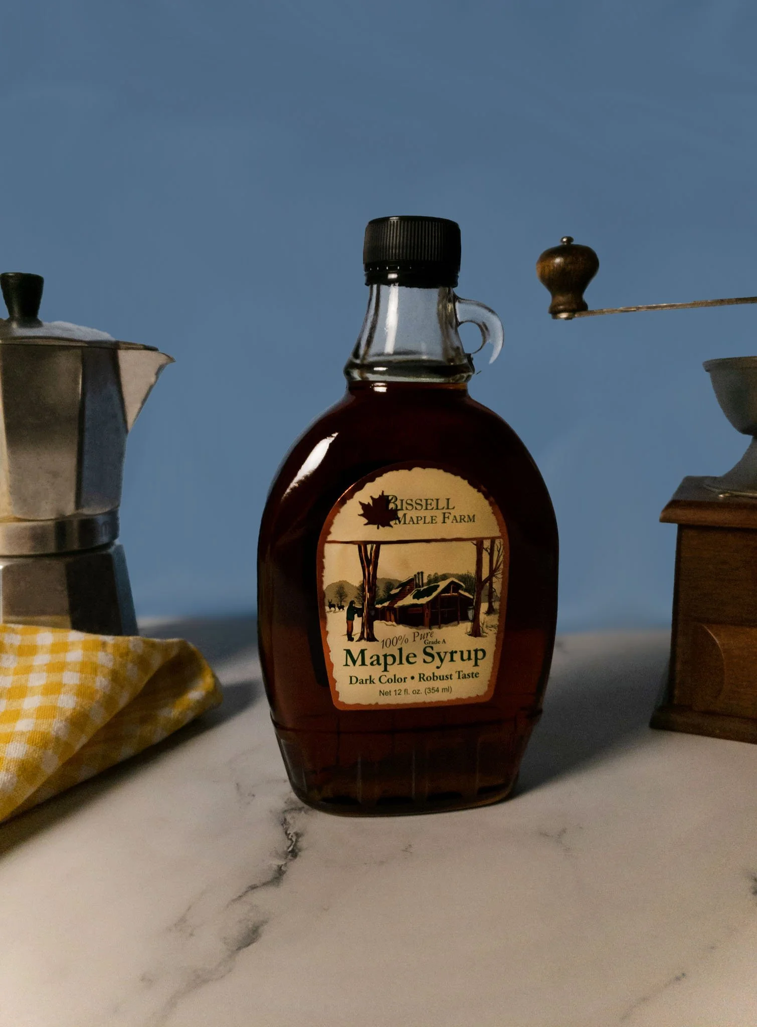 Gallon jug, Pure, Grade A maple syrup — Bissell Maple Farm Pure Maple