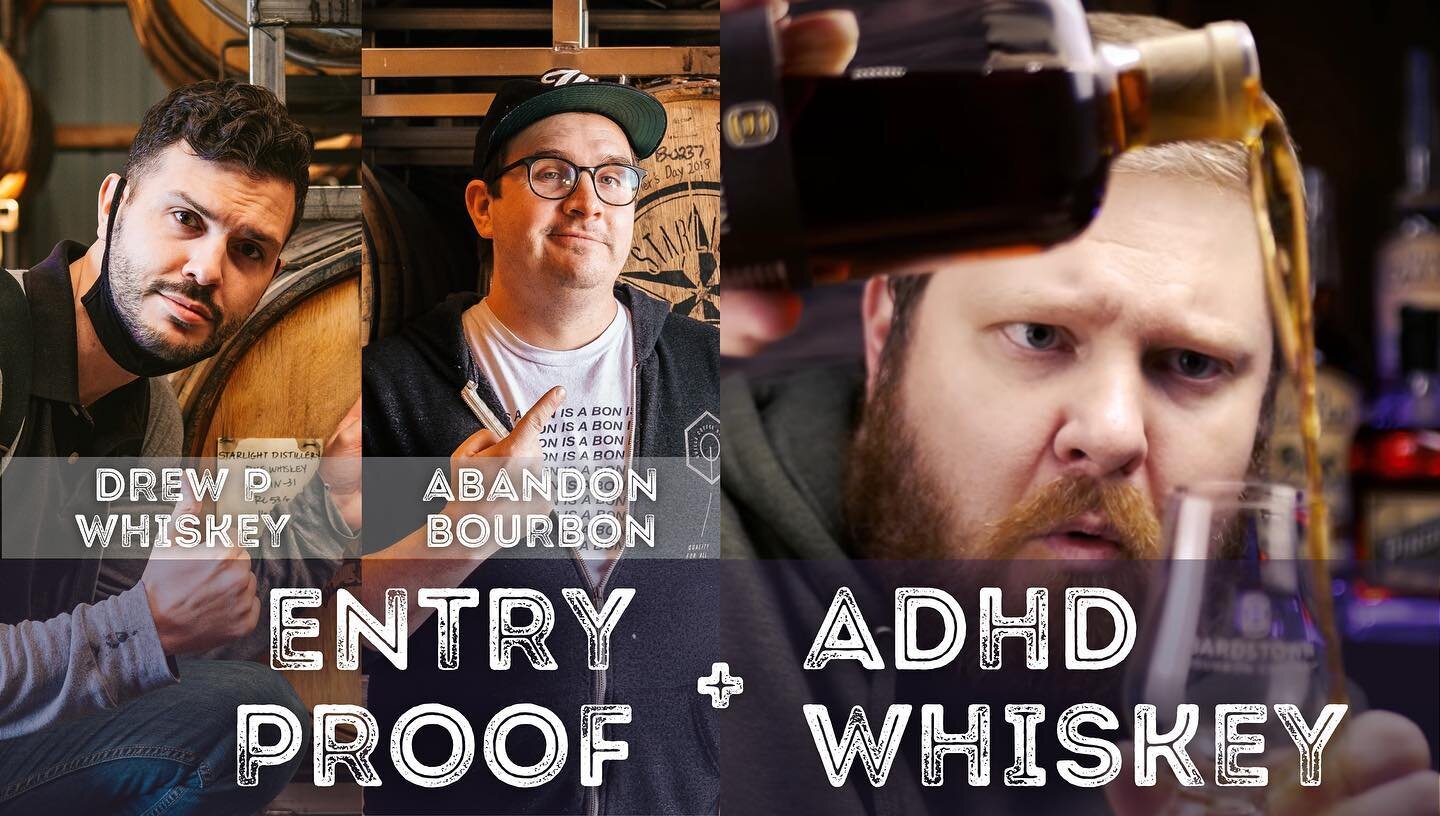 Yo! Tonight we&rsquo;re doing the pod live on YouTube. We&rsquo;re being joined by Matt Porter of @adhdwhiskey - The World&rsquo;s Top Whiskey Taster Competition Champ. Hit the link in my bio at 8 PM CST to join the party. @drewpwhiskey @abandonbourb