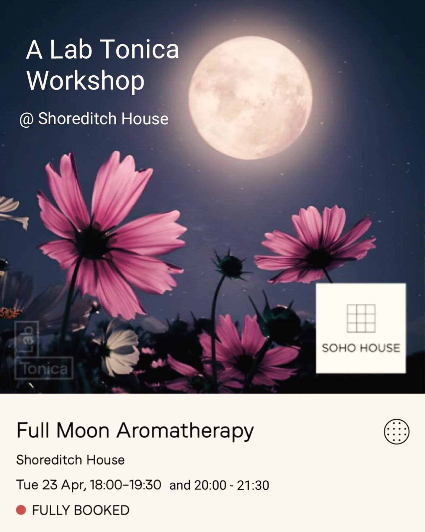 💕🌕 🌸 TWO FREE TICKETS 🎟️🎟️
Next Tuesday is a pink full moon and I&rsquo;m excited to be hosting two mystical aromatherapy workshops at Shoreditch House. An auspicious moment marking the celebration of Spring blossoms we will be exploring floral 
