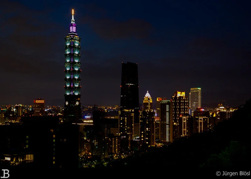 Taipei 101 from Elephant Mountain - Taipei - Taiwan