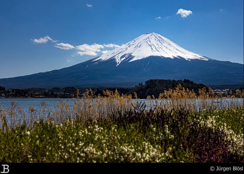 A beautiful view of Mt. Fuji on the way to Matsumoto - Japan at