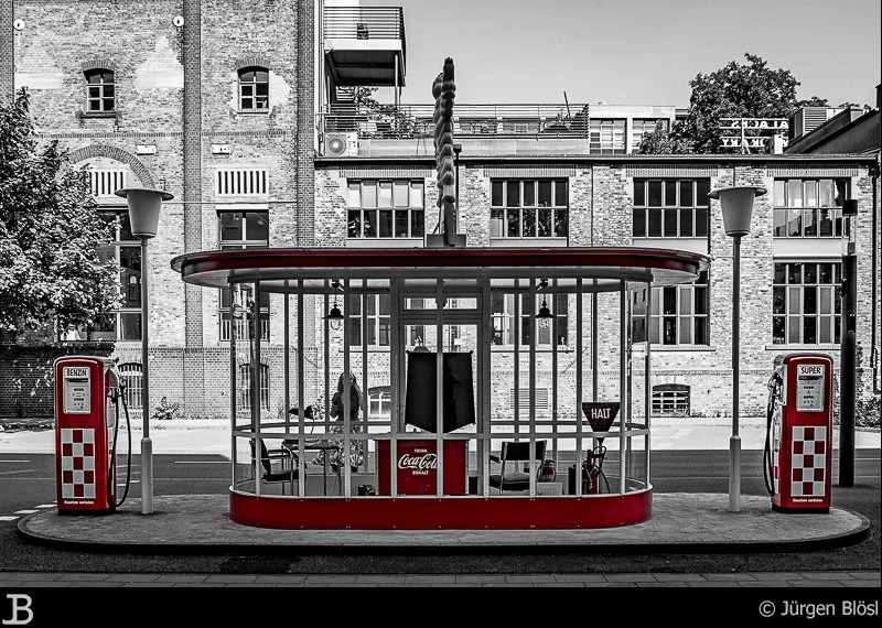 alte Tankstelle in Frankfurt