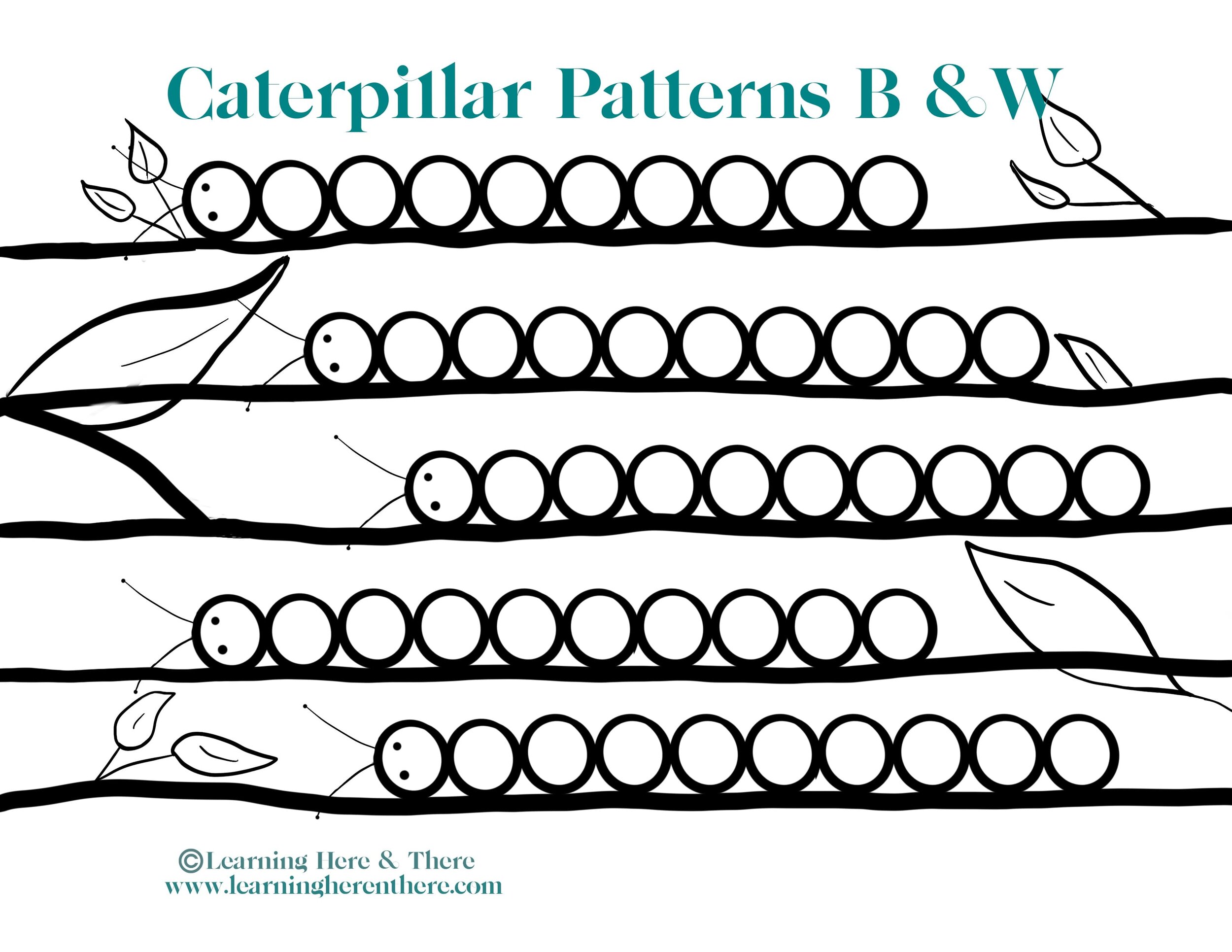 Caterpillar Outline Printable Caterpillar Outline Printable