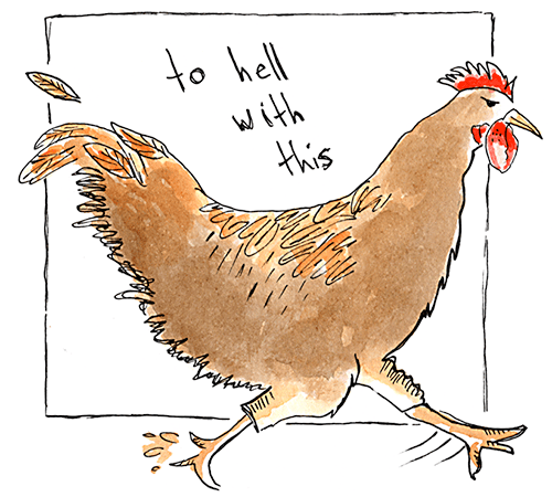 Perturbed rooster