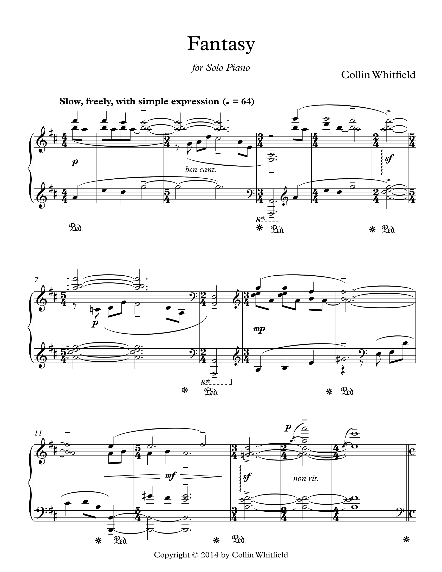 Fantasy for Piano