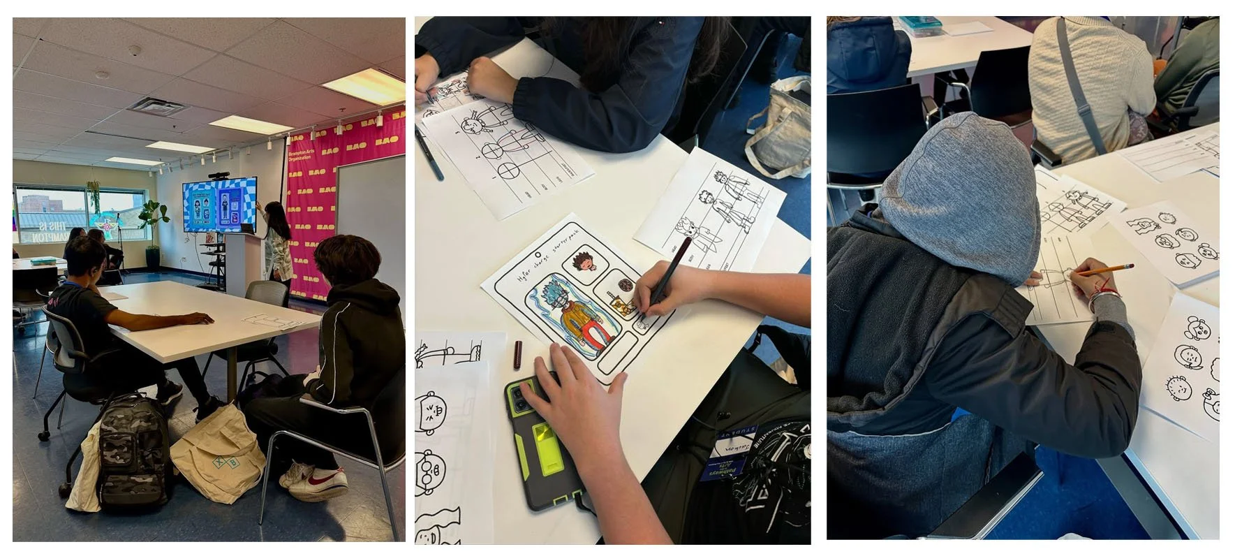 “Make Your Own Starter Pack”, Take Your Kids to Work Day Program with Brampton Arts Organization and The City of Brampton
November 2025 - A guided workshop for grade nine students on tips for character design.
