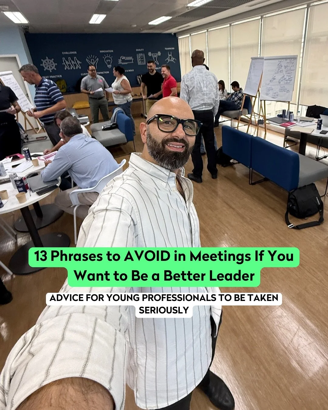 Want to know how to be a better leader? It often starts with what you don’t say. 💬
Less words = bigger impact!
My 13 phrases will TRANSFORM you into becoming a better leader. 🌟
Swap them for language that builds trust, clarity, and respect