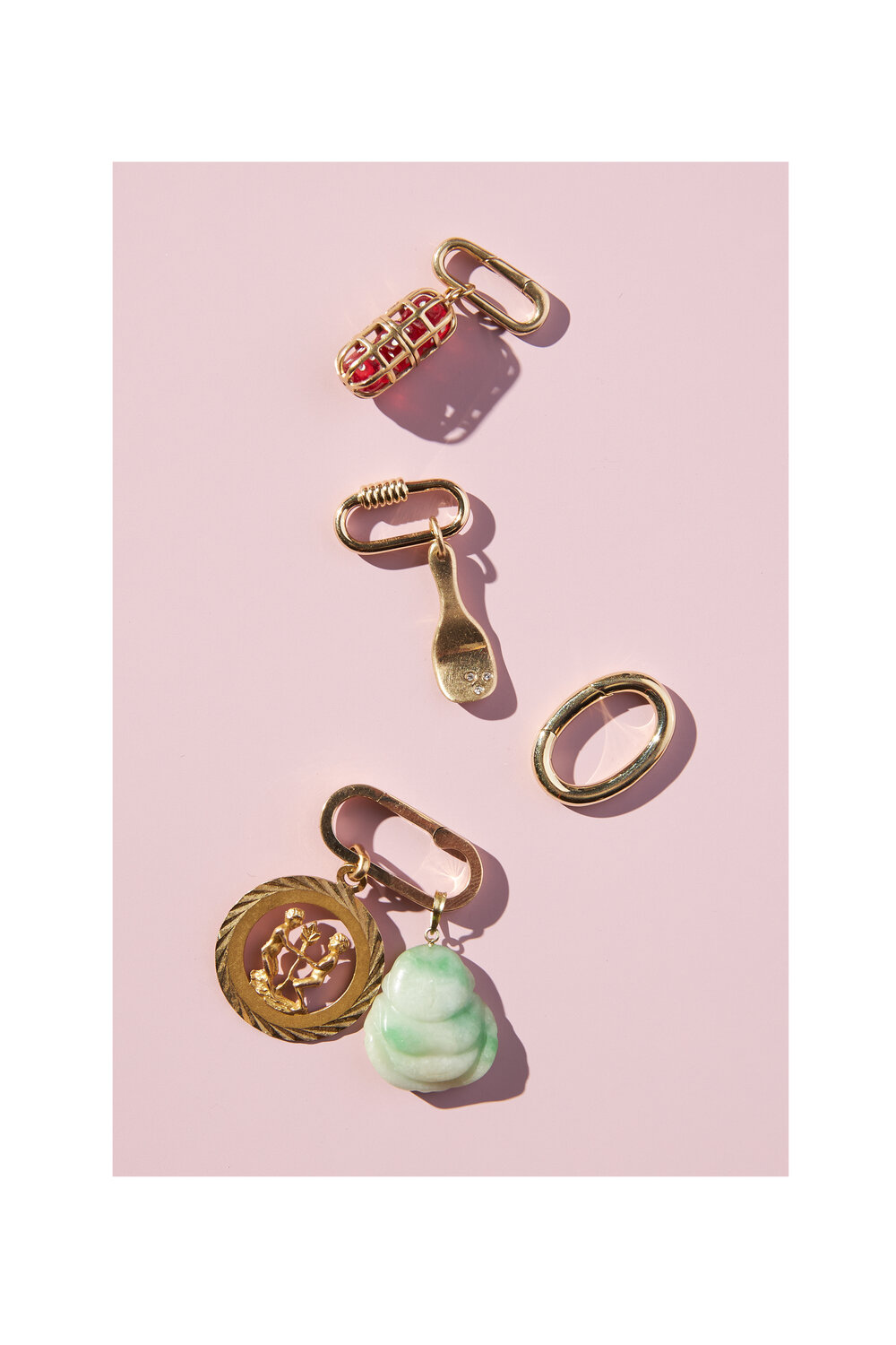 Gold Charm Holders — Sisterfriend Jewelry