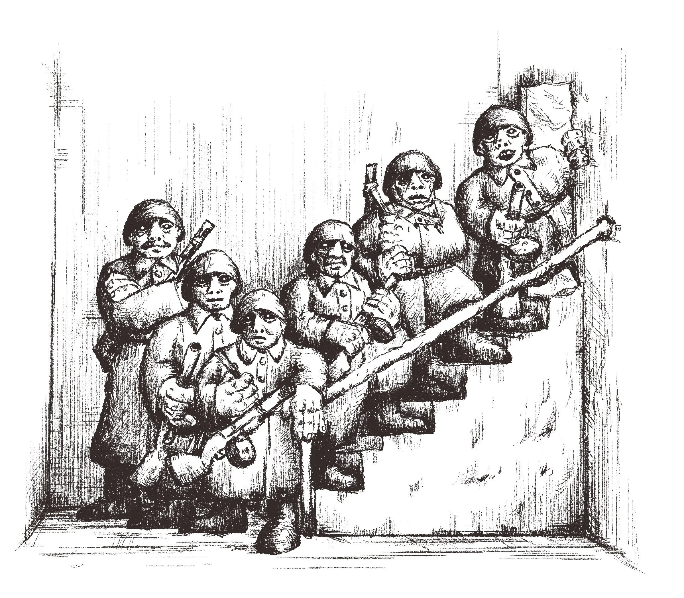 The Ant Trail (Drawing for Gunter Grass's The Tin Drum)