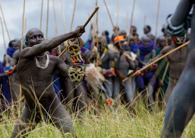 SURI PEOPLE: AFRICA`S MOST SKILLFUL STICK-FIGHTING WARRIOR TRIBE