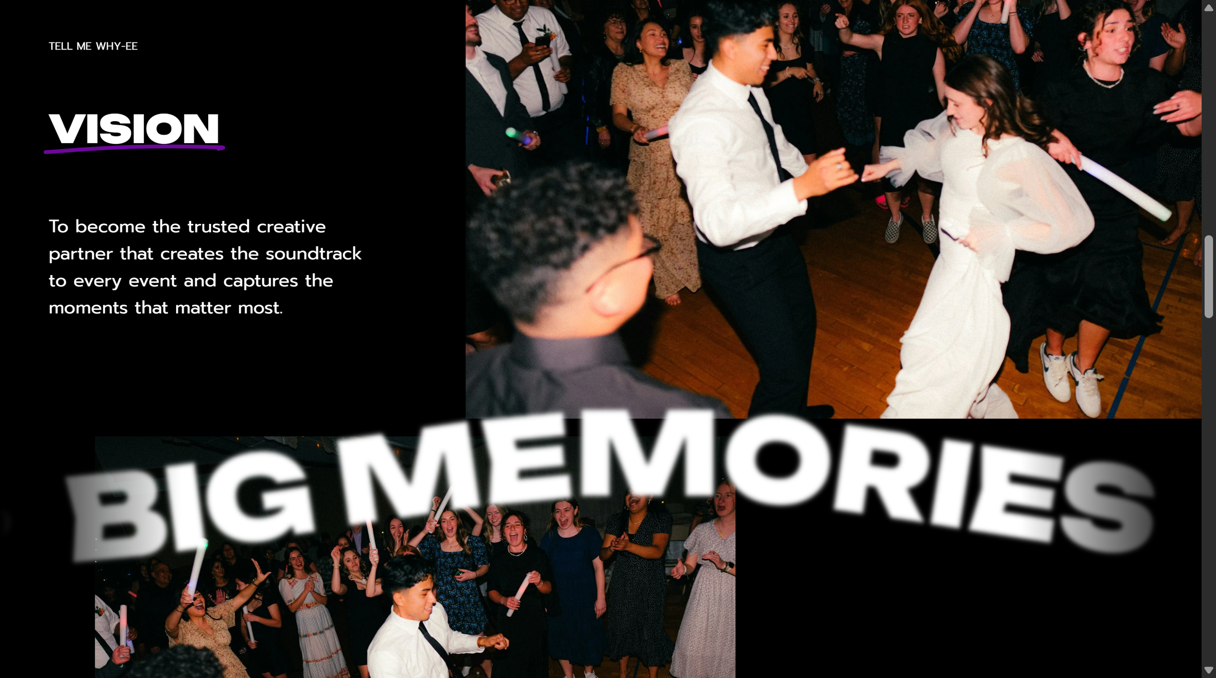 Big Shots Entertainment // Affordable wedding DJ services website // Woodshed Creative // Cleveland, OH