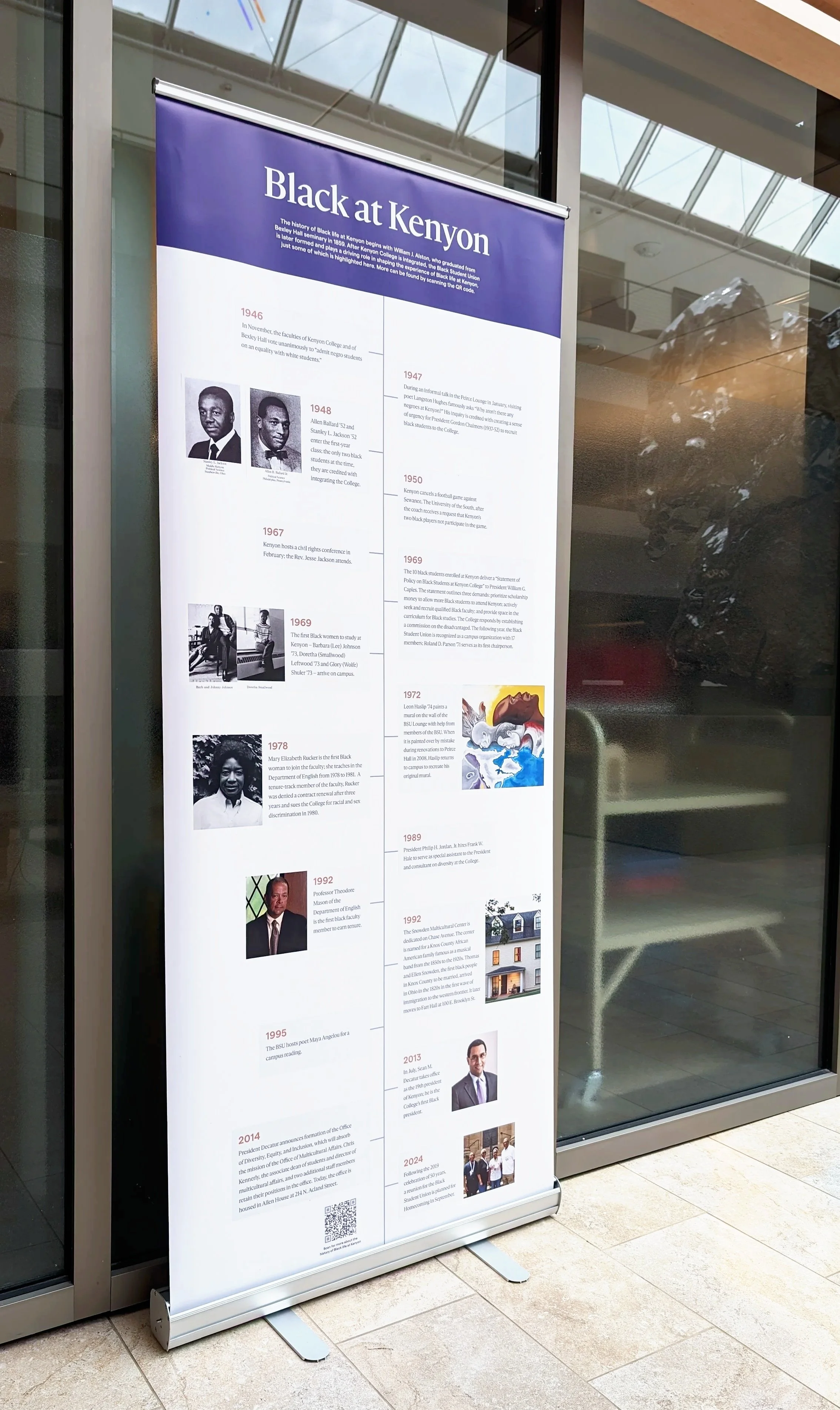 Woodshed Creative // Kenyon College - custom retractable banners