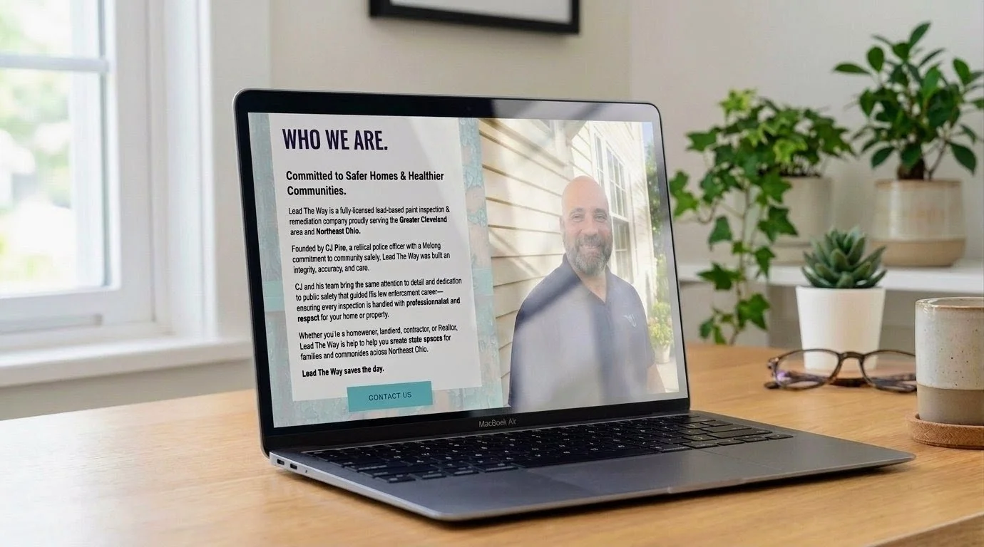 Lead The Way // home services website // Woodshed Creative // Cleveland, OH