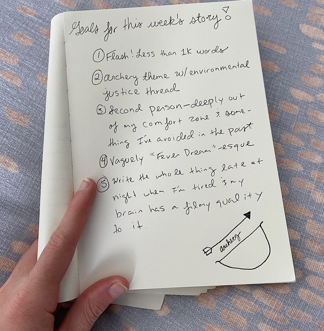 For this week&rsquo;s short story, I&rsquo;m walking on the wild side with archery, second person, and a 1,000-word limit. 😅 ⁠
⁠
Lately, I&rsquo;ve been really inspired-slash-horrified by characters who are living within environmental catastrophes. 