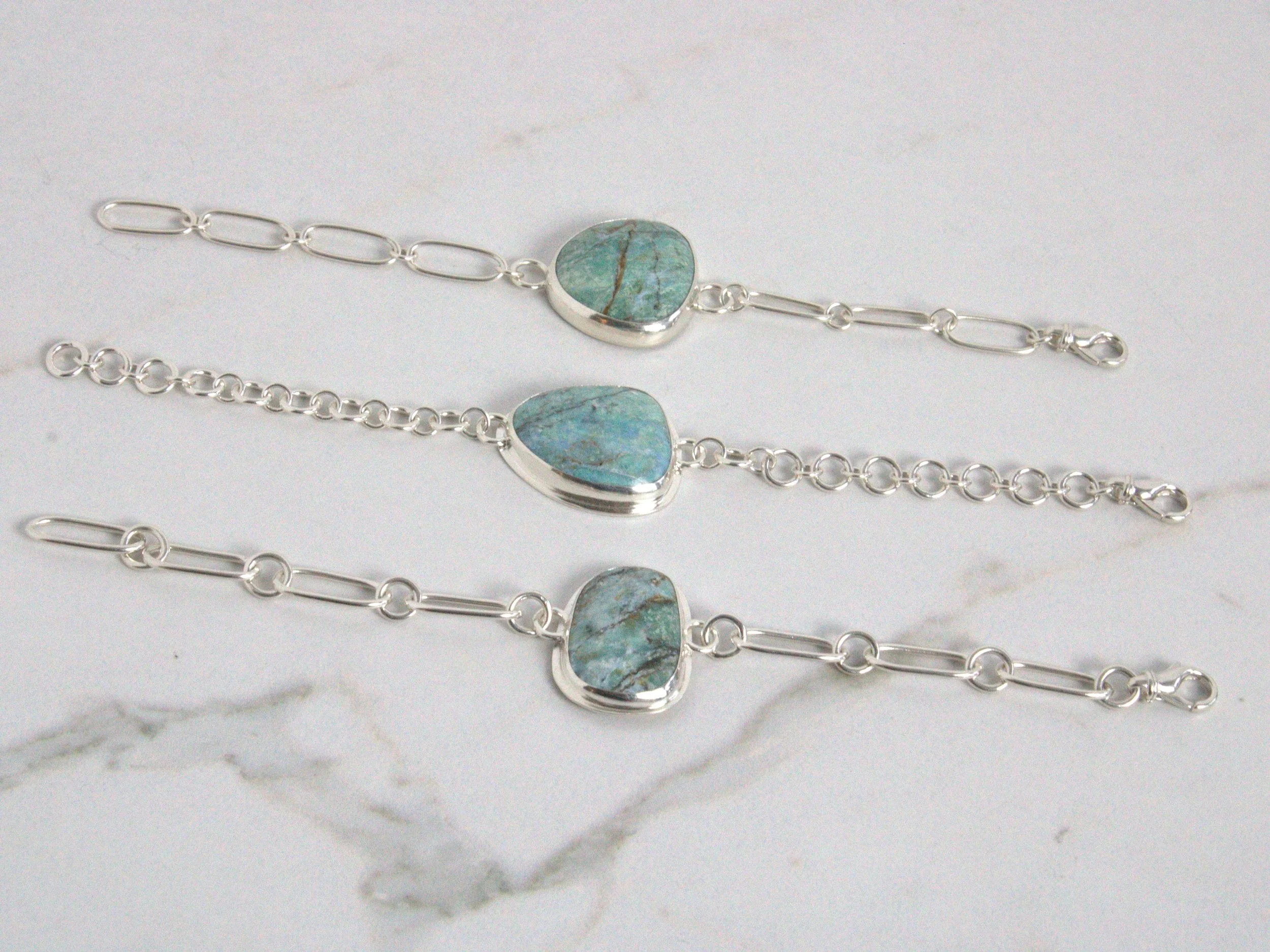 Chrysocolla Bracelets — Indigo Lane Jewelry