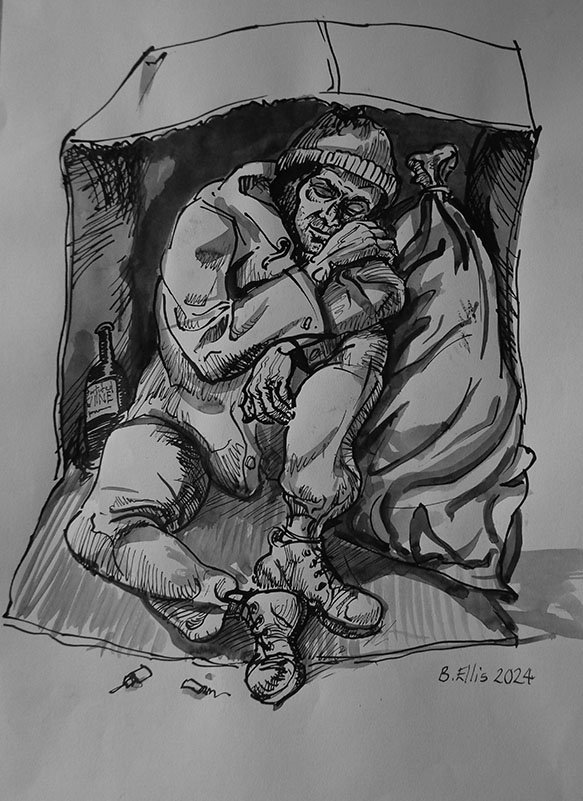 Gethsemane 5
Ink and wash on paper