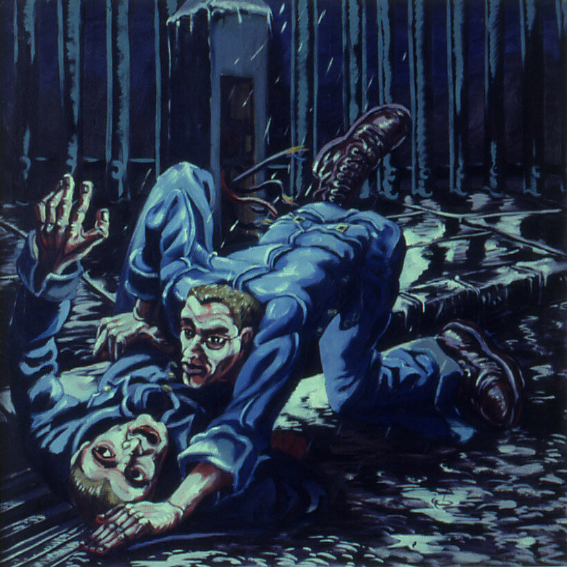 Cain and Abel oil on canvas 36"x 36"