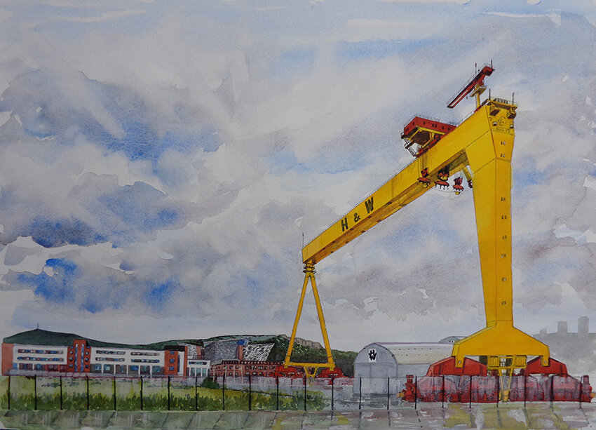 'Goliath' watercolour on paper 20"x 16"