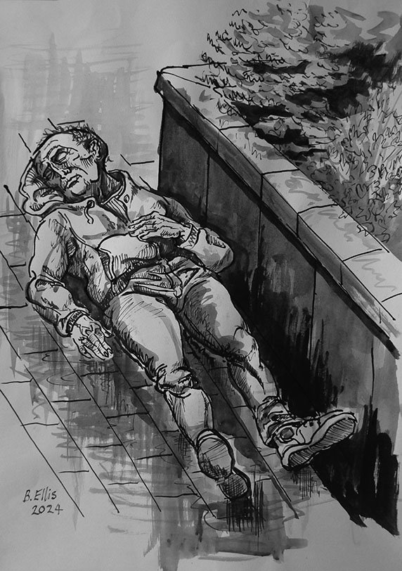 Gethsemane 1
Ink and wash on paper