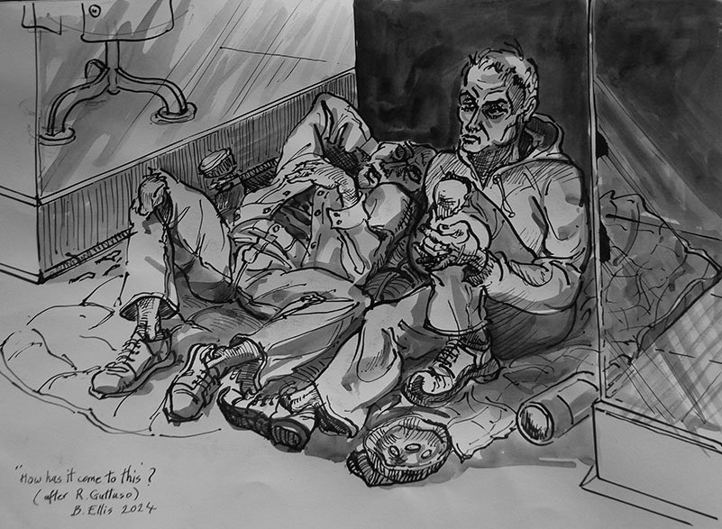 Gethsemane 8
Ink and wash on paper