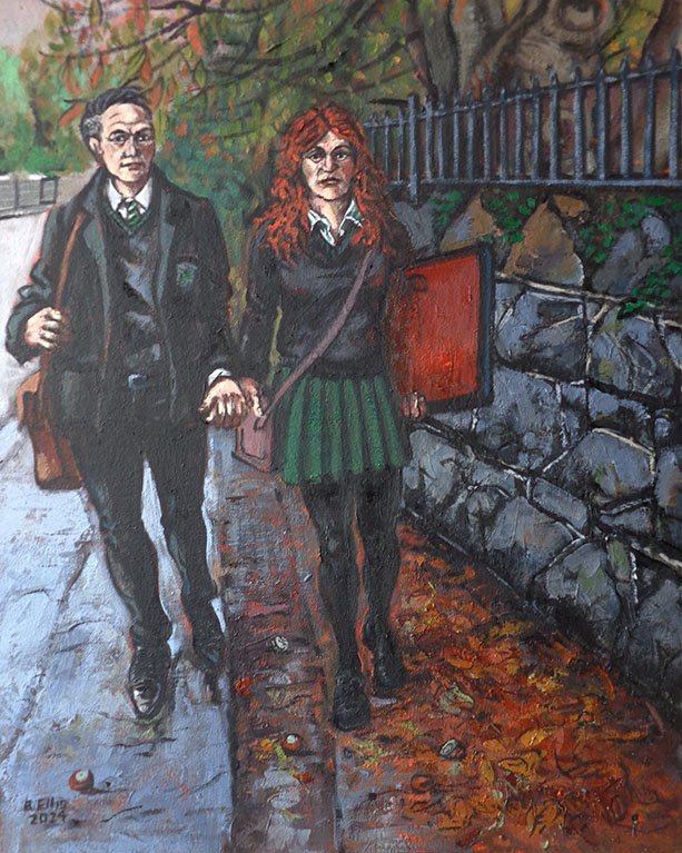 Autumn Couple
Oil on canvas