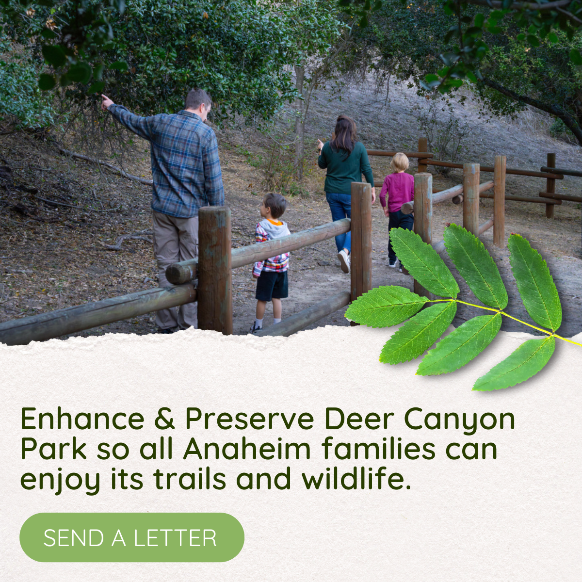 Social Graphic for Deer Canyon Park in Anaheim, CA