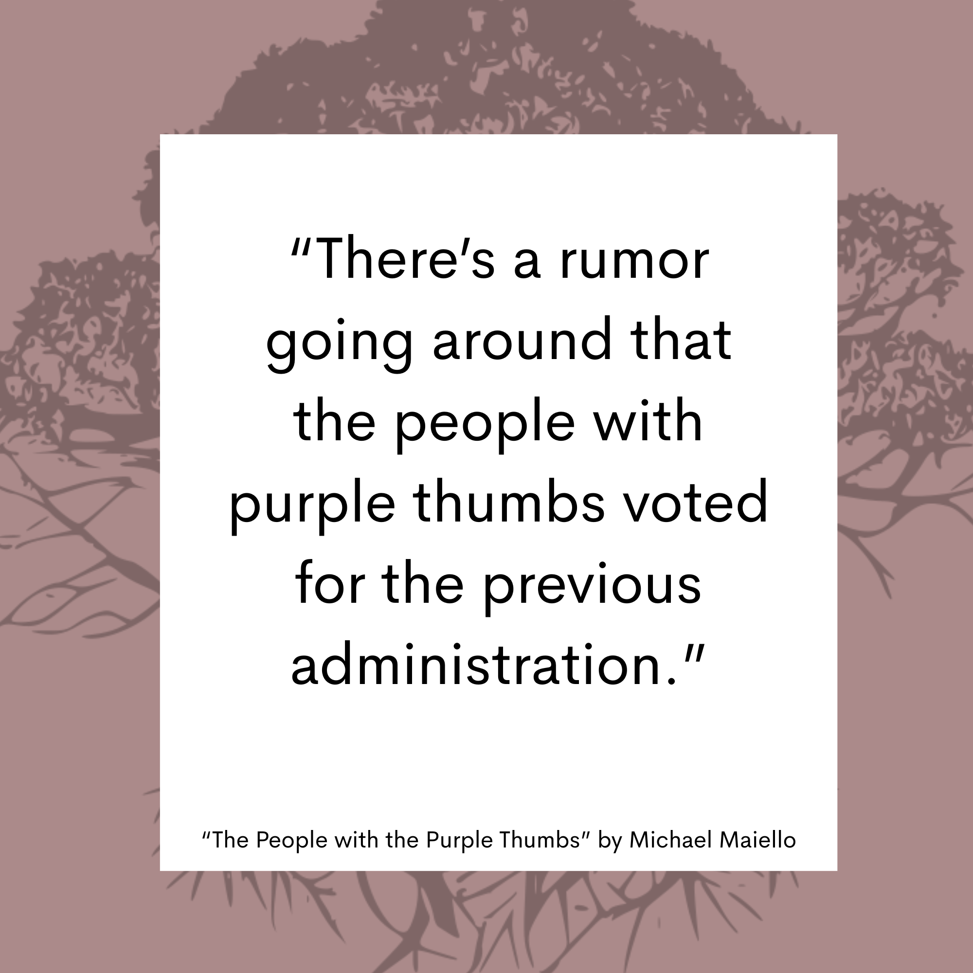 The People with the Purple Thumbs