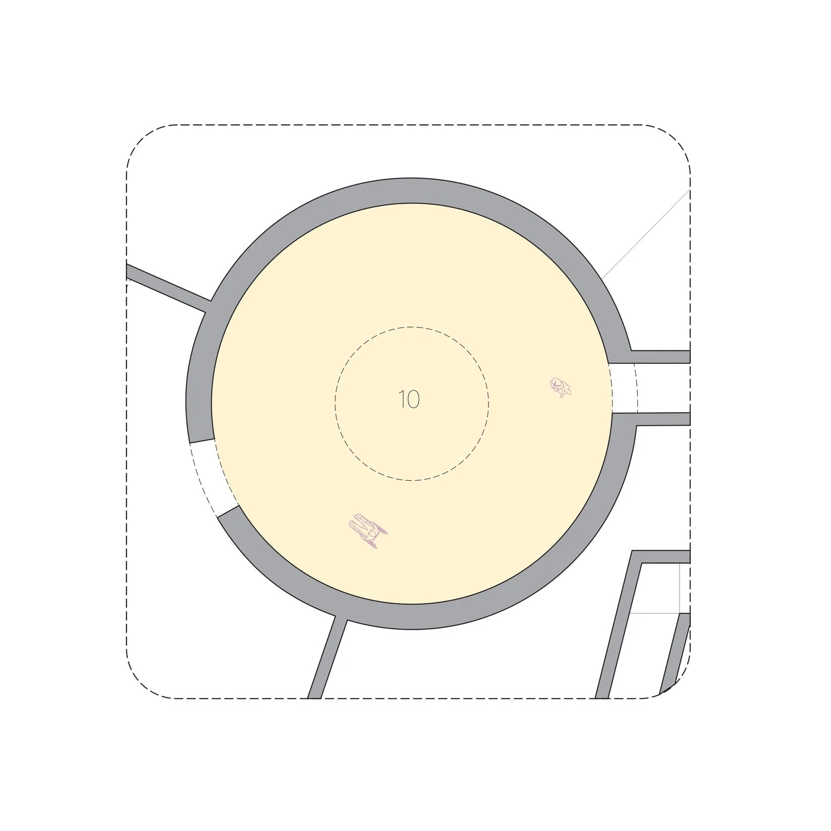 Enlargement 4A - Attempt (Scale @ 1'-0" = 1/16")