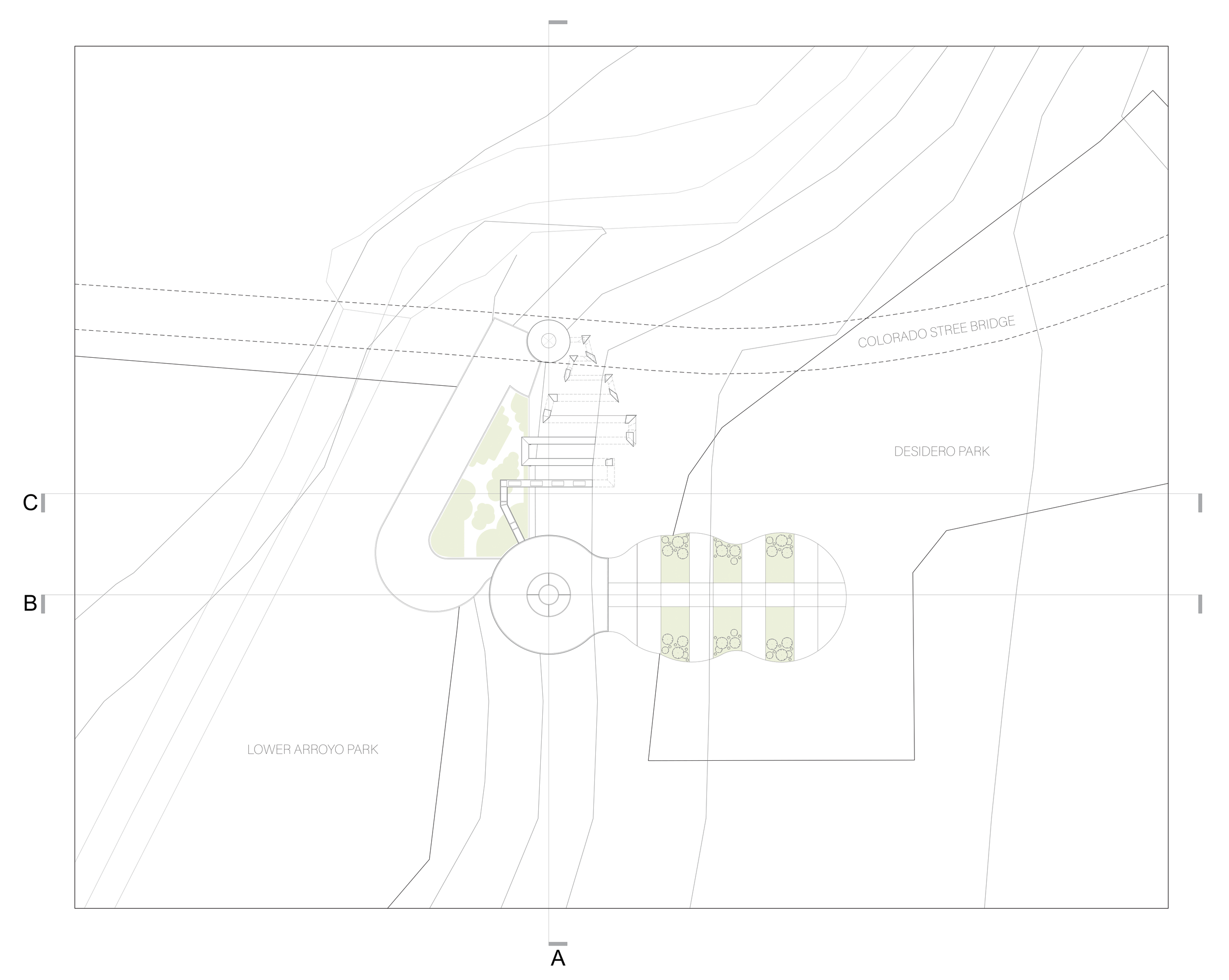 Site Plan (Scale @ 1'-0" = 1/36")