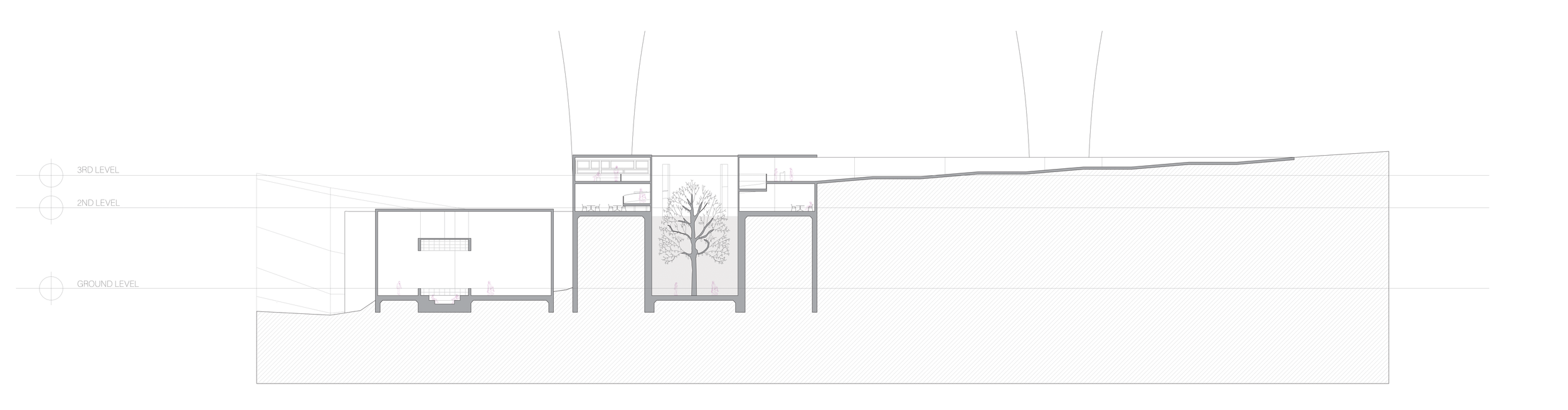Section B (Scale @ 1'-0" = 1/8")