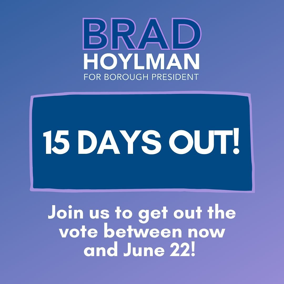 There are ❗️15 days❗️ until Election Day, which means we only have two weeks left to get Brad elected! We need your help to get out the vote, so go to the link in our bio and sign up for a canvass or phonebank between now and June 22nd!