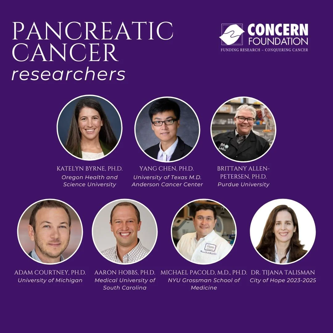 💜 Today is Pancreatic Cancer Day 💜

On this important day of awareness, we&rsquo;re proud to highlight seven pancreatic cancer researchers, past and present, whose work has been funded by Concern Foundation.

Pancreatic cancer is one of the deadlie