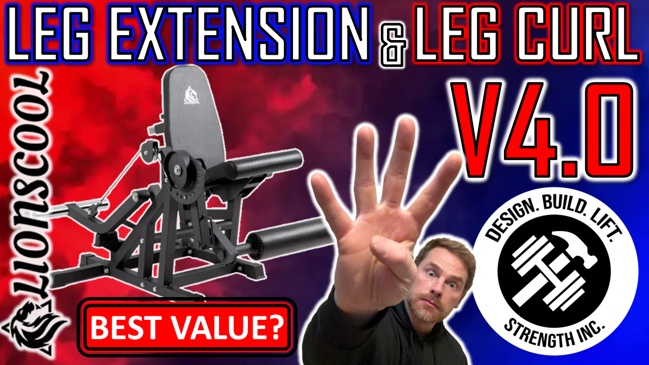Lionscool Leg Extension and Leg Curl Machine Version 4