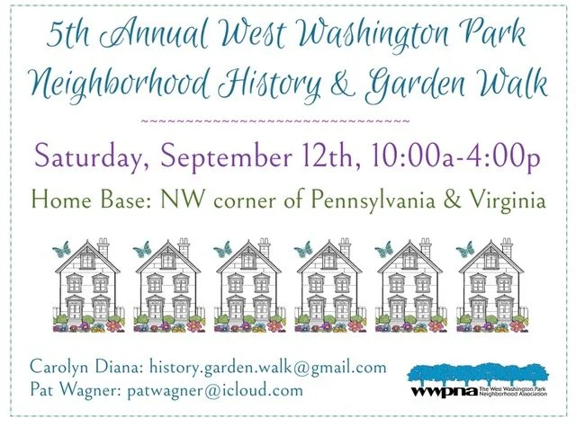 5th Annual WWP Neighborhood History and Garden Walk