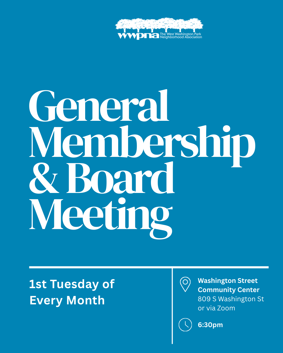 November Board &amp; Member Meeting