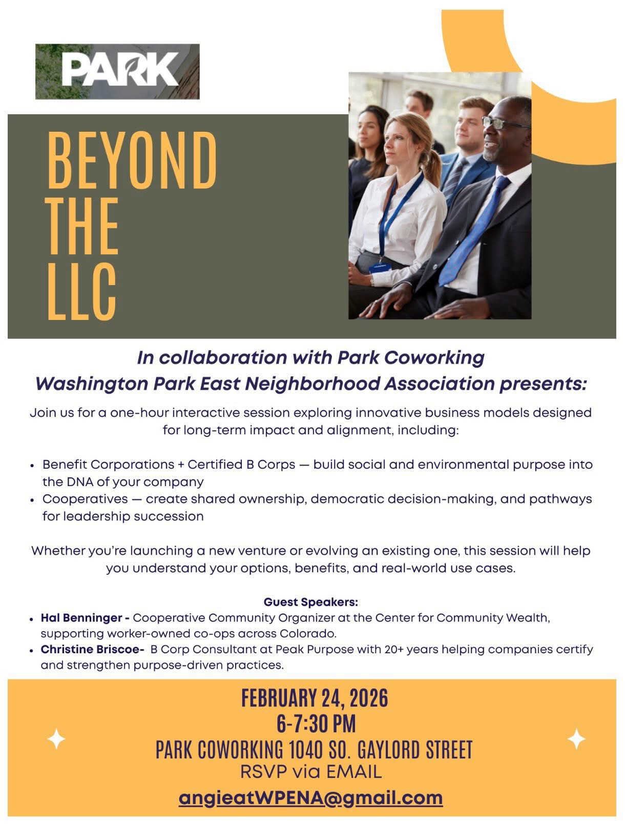 WPENA: Beyond the LLC: Business Models That Balance Profit and Purpose