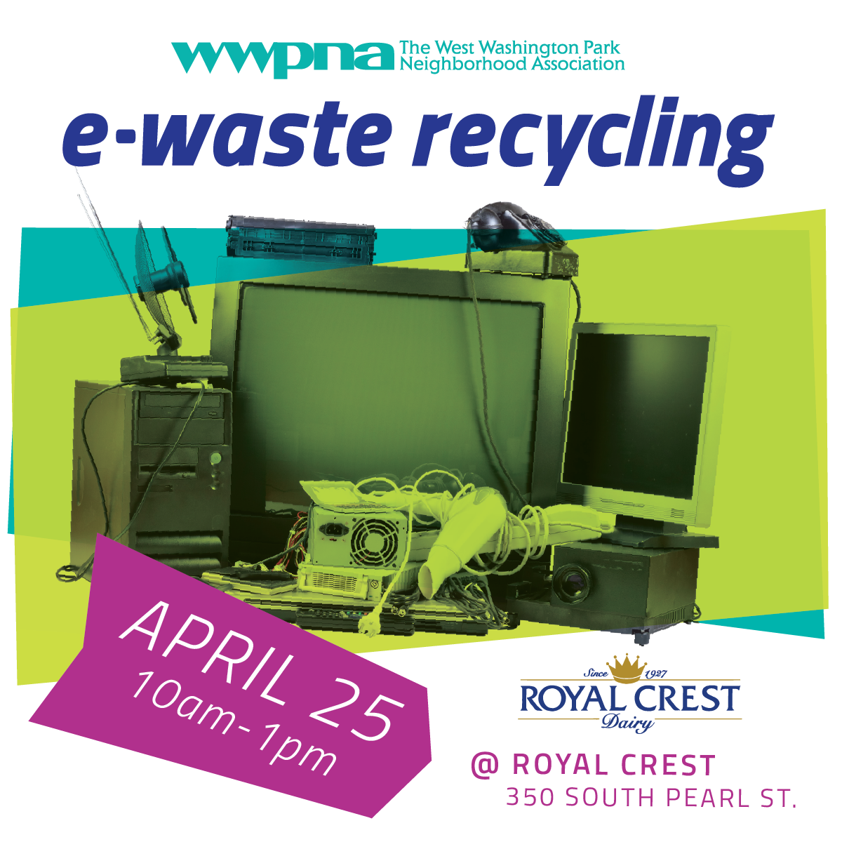 Electronics Recycling Sponsored by Royal Crest Dairy 