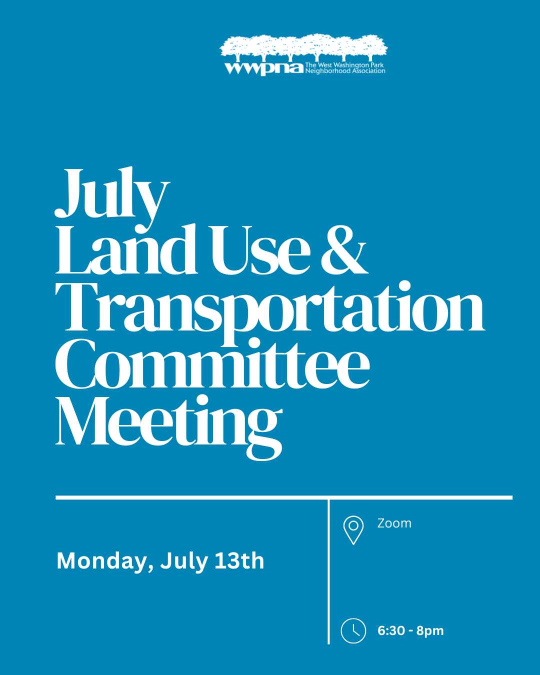 July Land Use &amp; Transportation (LUT) Committee Meeting